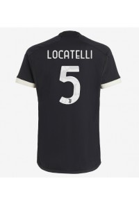 Juventus Manuel Locatelli #5 Jalkapallovaatteet Kolmaspaita 2023-24 Lyhythihainen